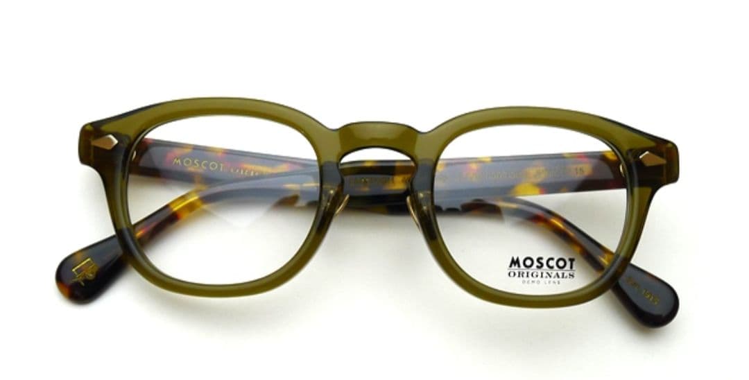 MOSCOT ジャパンリミテッド　レムトッシュオリーブグリーン ×べっ甲柄　眼鏡