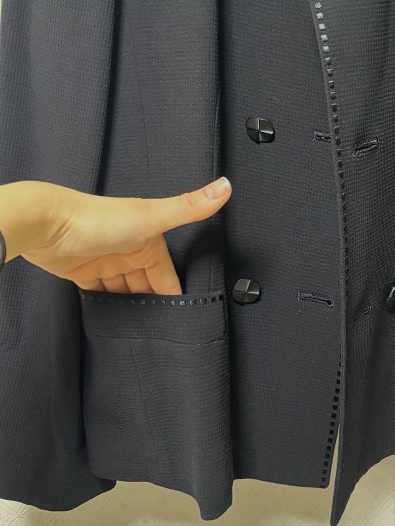 美品★レリアン お受験用　フォーマルスーツ 紺色