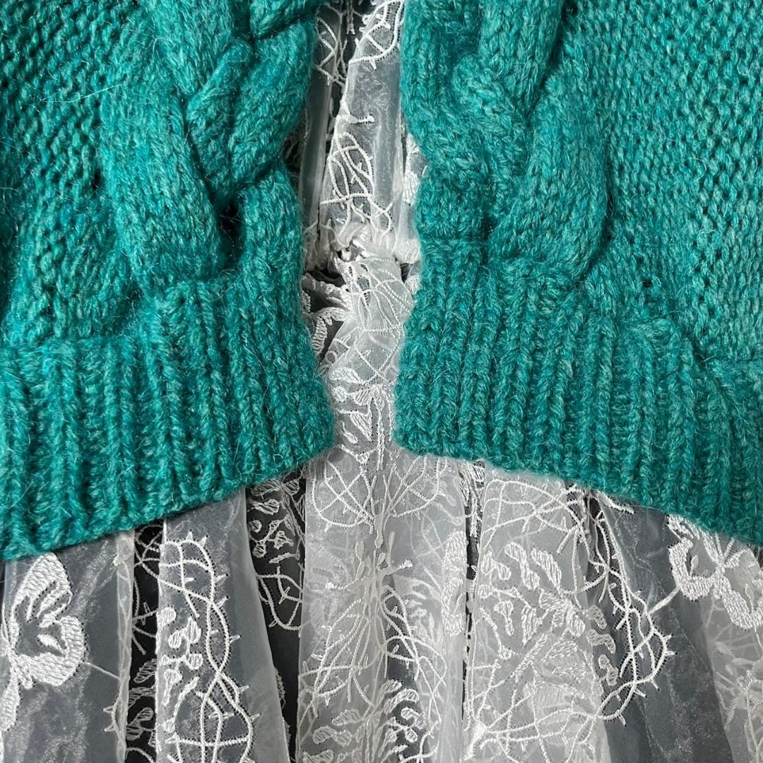 白羊森　hazama ハザマ ニット ブラウス ワンピース N65