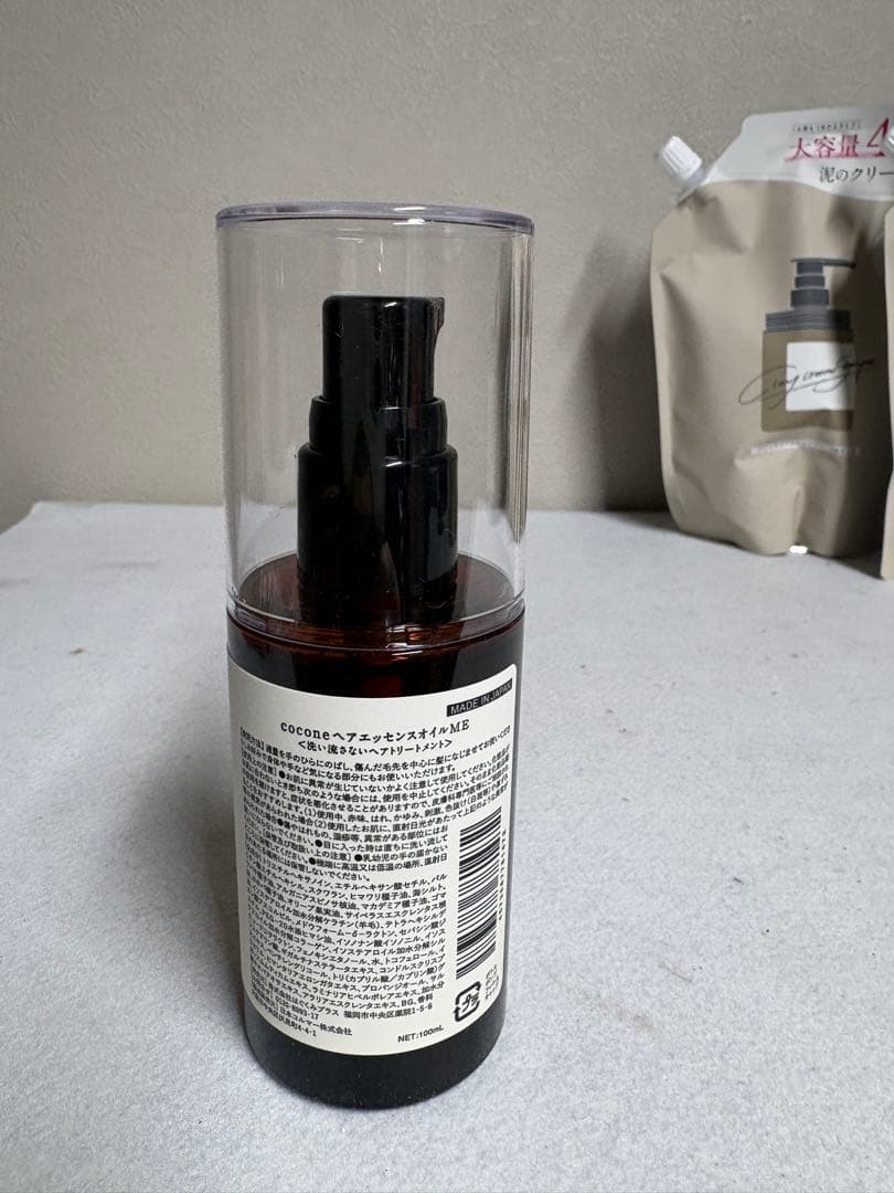 新品未使用cocone シャンプー 380g 詰替用400g3本　オイル1本