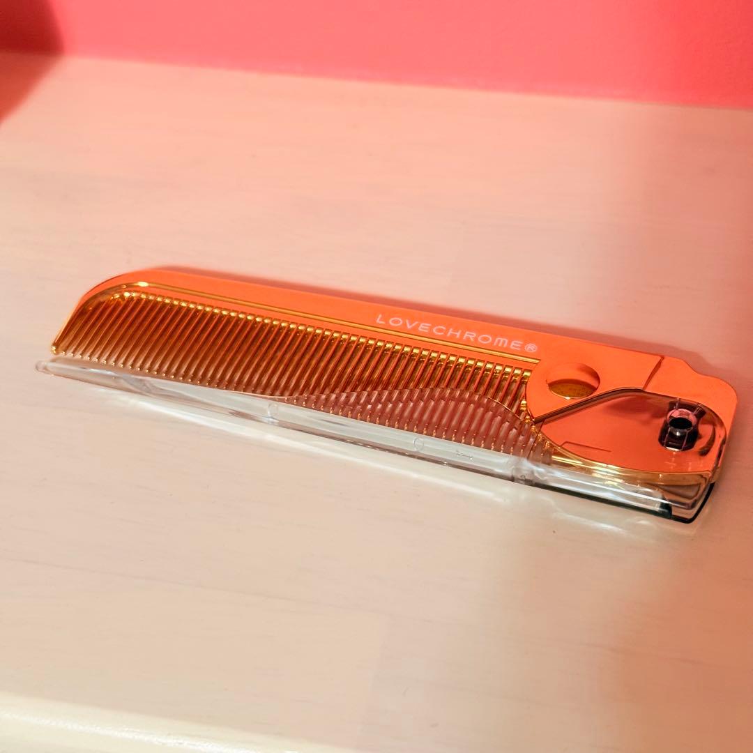 新品未使用 ラブクロム K24GPバングスコーム ゴールド 折りたたみコーム