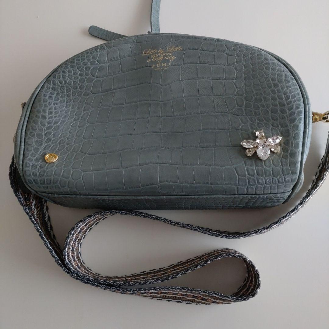 ＡＤＭＪビー　ボディバッグブルーグレー