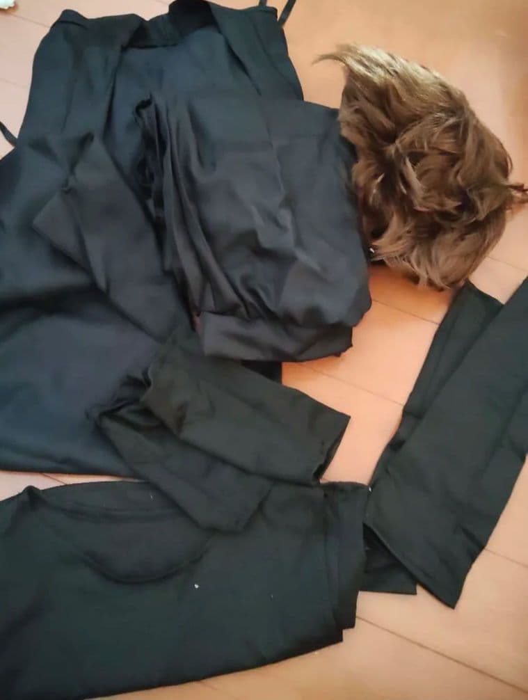 忍たま乱太郎　土井半助　コスプレ衣装　ウィッグ付き