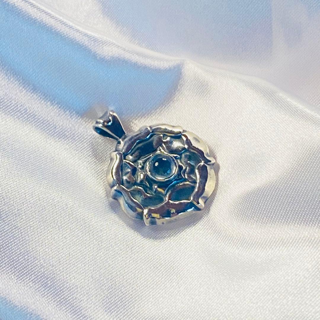 美品＊ジョージジェンセン＊ペンダントトップ Rock Crystal 水晶