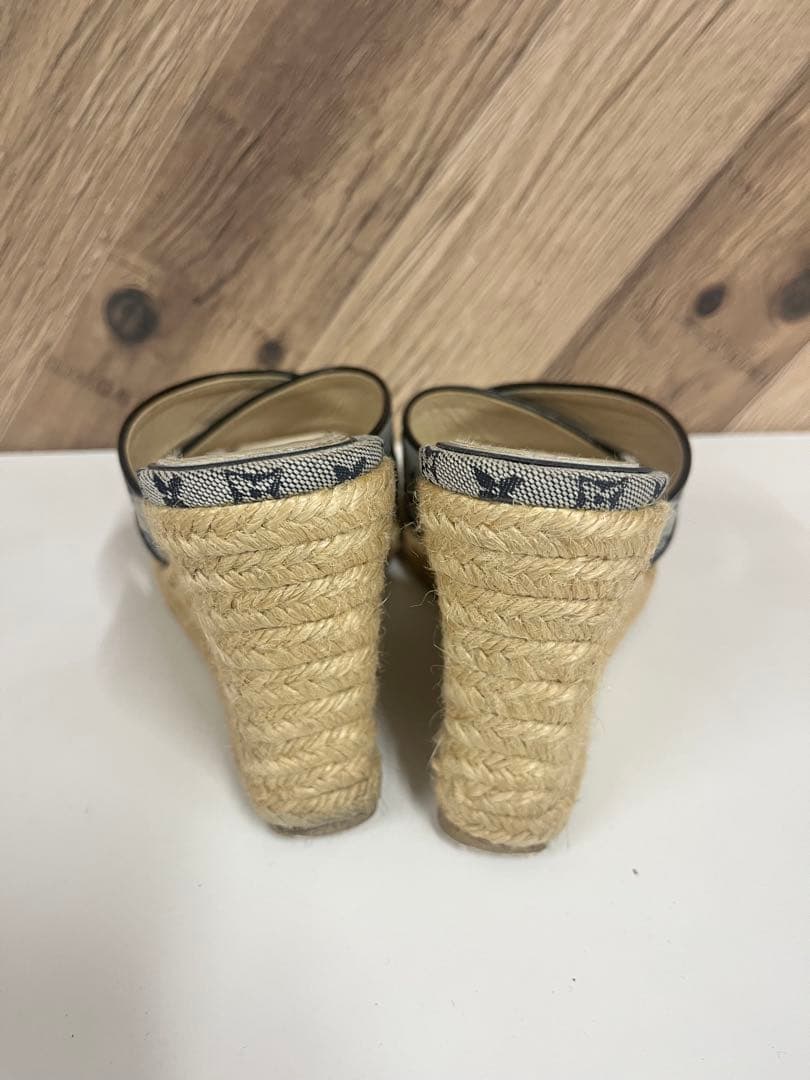 Louis Vuitton ルイヴィトン　エスパドリーユ サンダル グレー