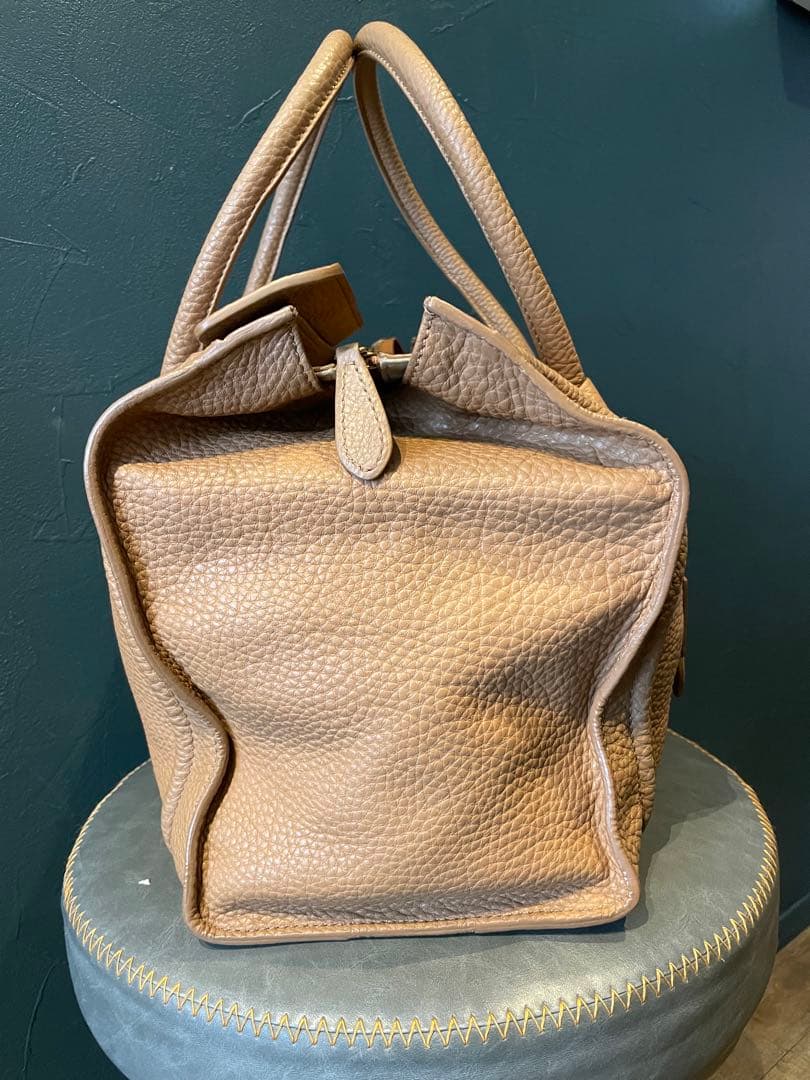 【美品】CÉLINE ラゲージ マイクロショッパー　カーフスキン製