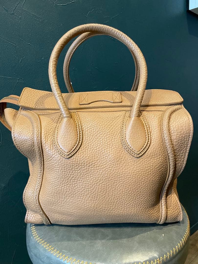 【美品】CÉLINE ラゲージ マイクロショッパー　カーフスキン製