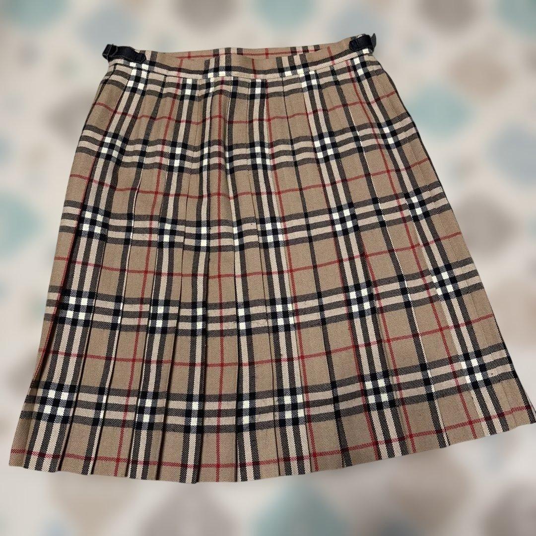 バーバリーブルーレーベル 巻きスカート 36ノバチェック