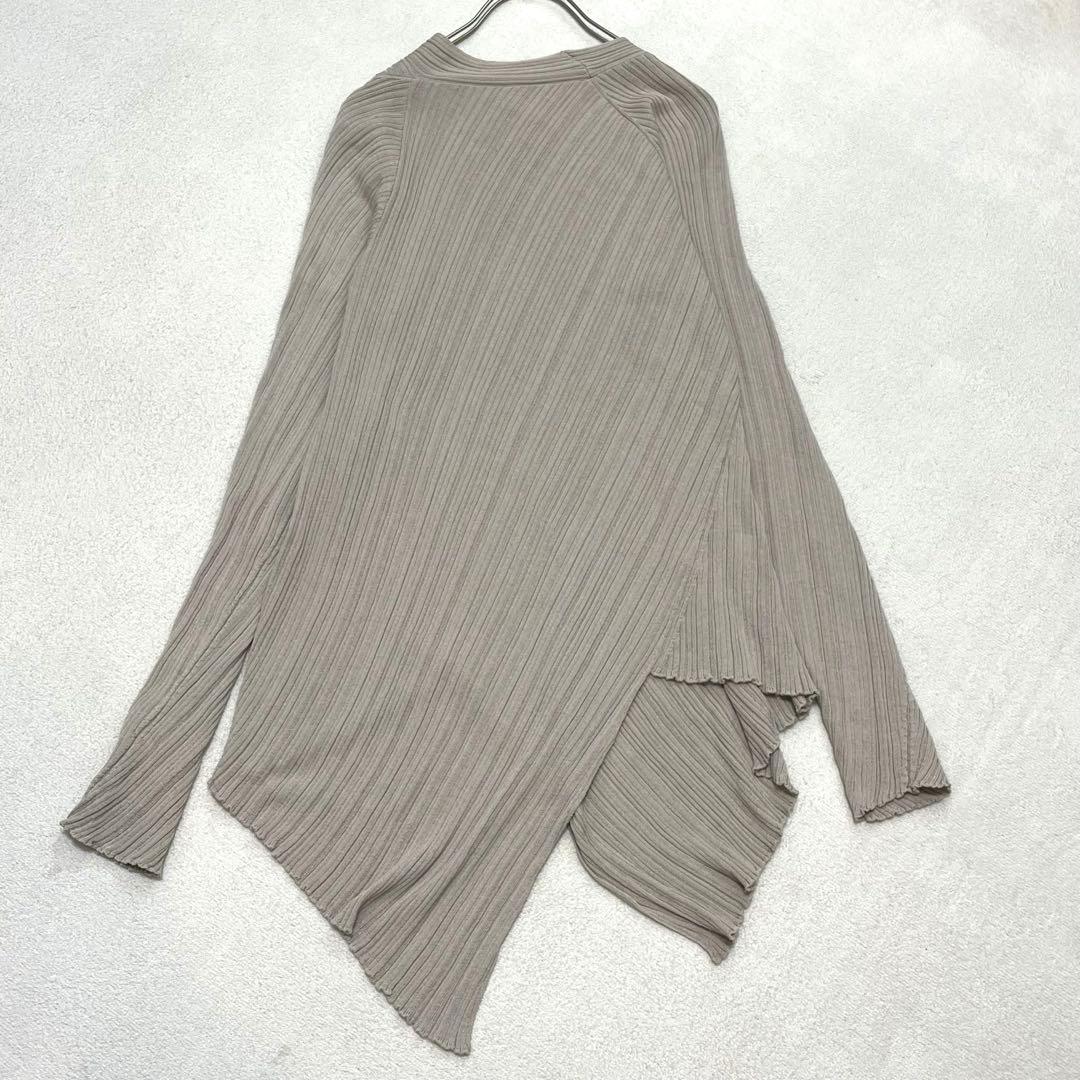 ヨーガンレール アシンメトリー F チュニック リブ シルク プルオーバー