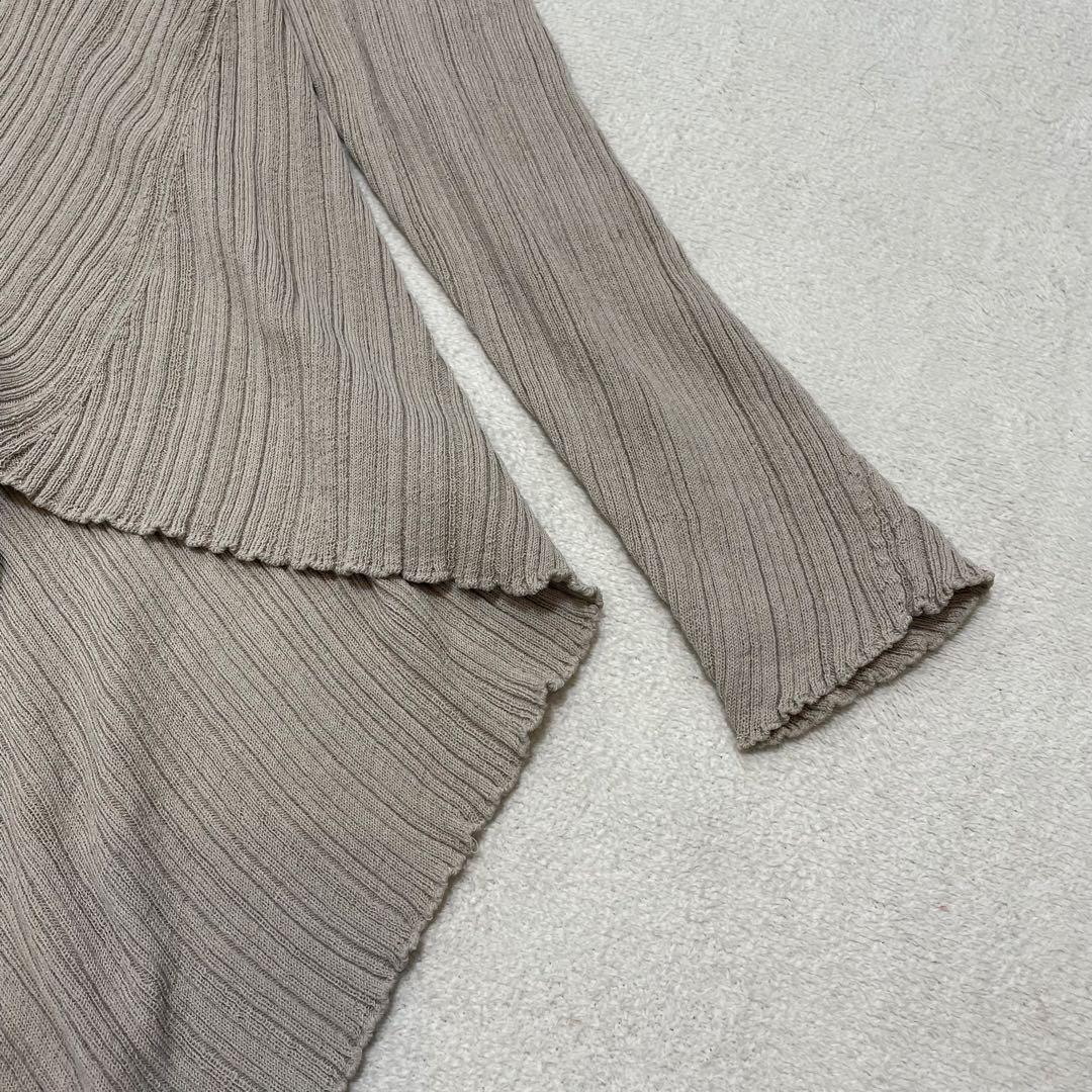 ヨーガンレール アシンメトリー F チュニック リブ シルク プルオーバー