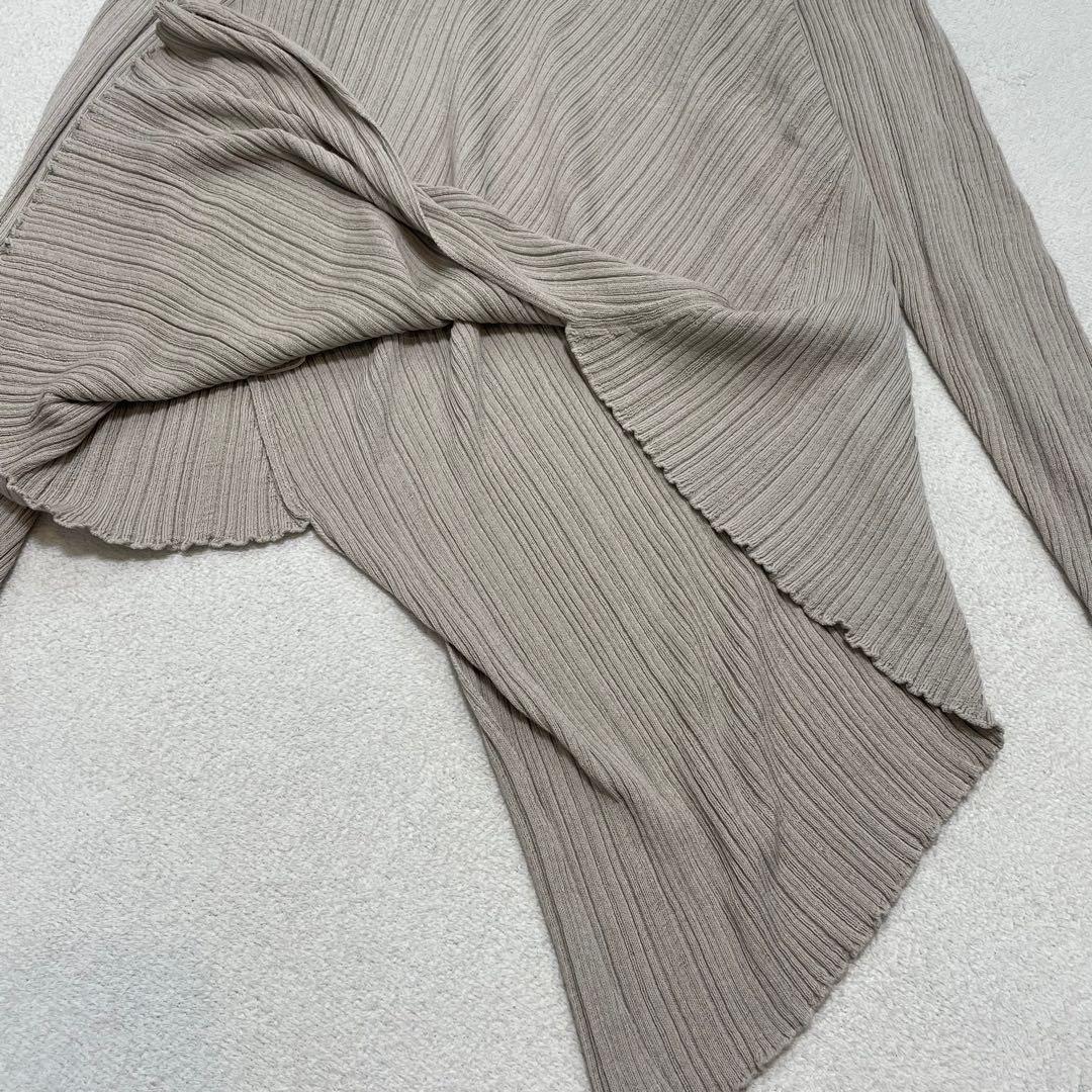 ヨーガンレール アシンメトリー F チュニック リブ シルク プルオーバー