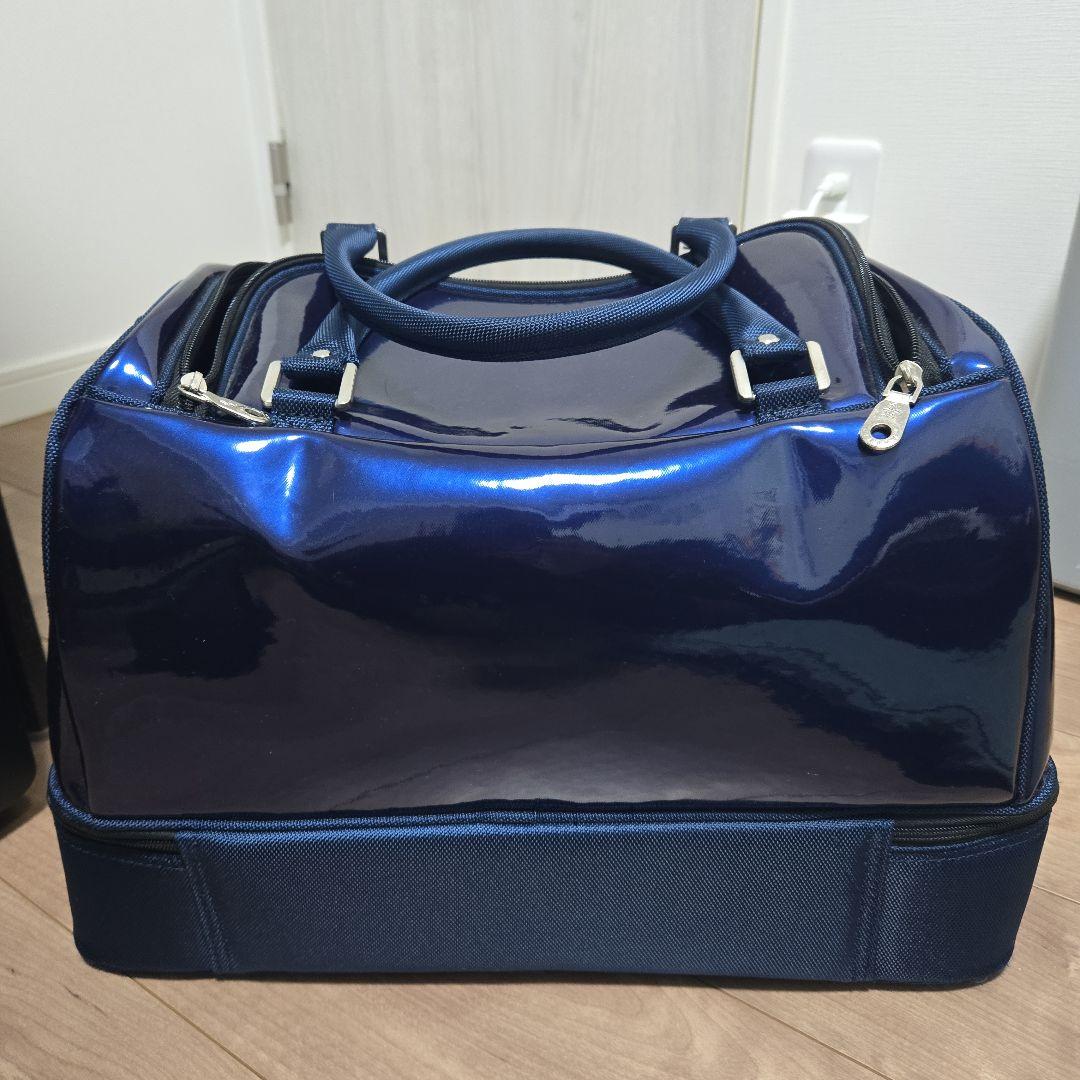 【土日値下げ】限定品★Munsingwear エナメル ゴルフバッグ ネイビー