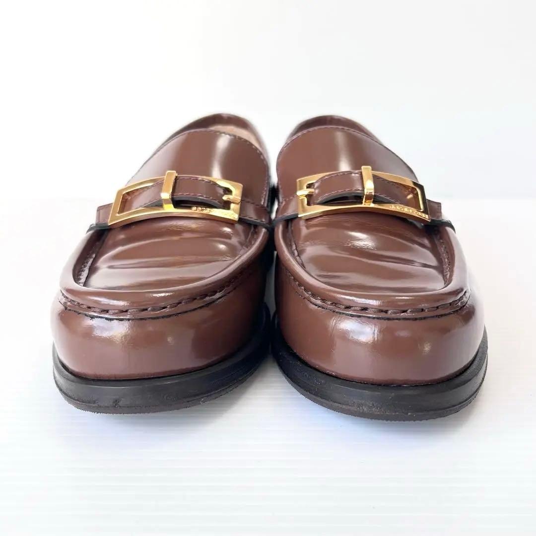 人気✨ セルジオロッシ SR NORA ローファー ブラウン バックル 23