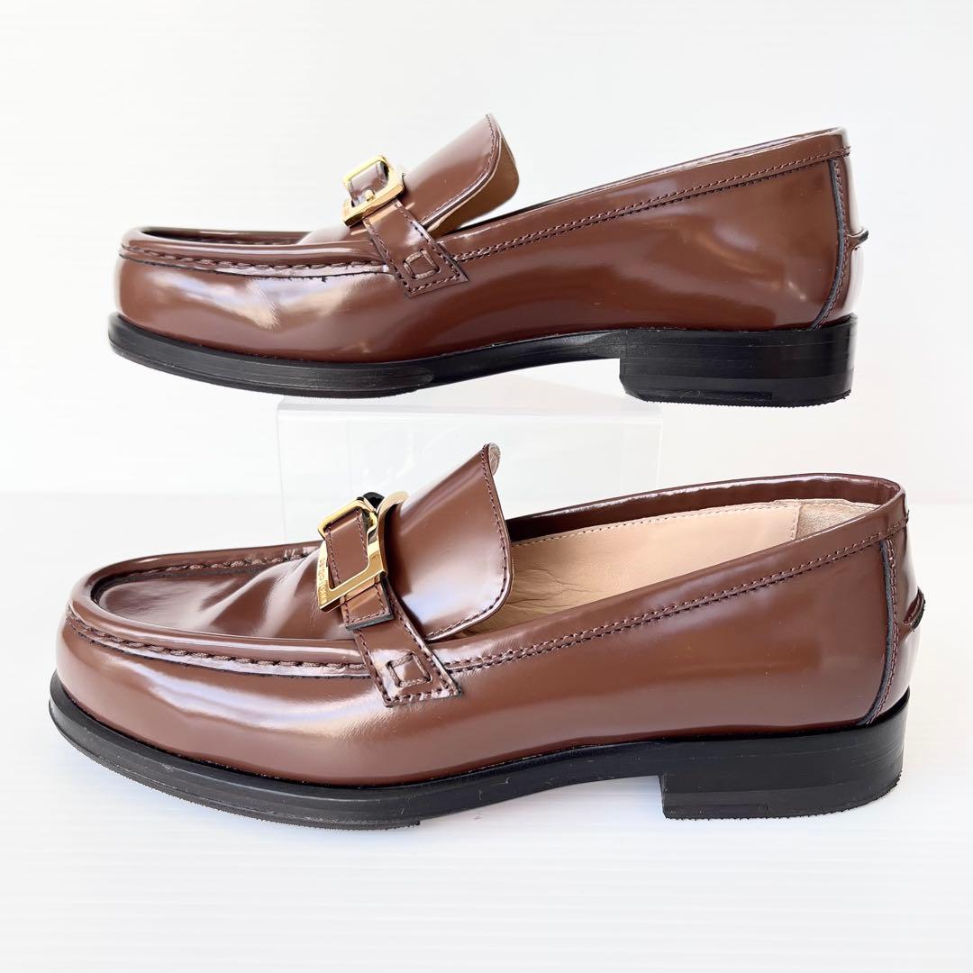 人気✨ セルジオロッシ SR NORA ローファー ブラウン バックル 23