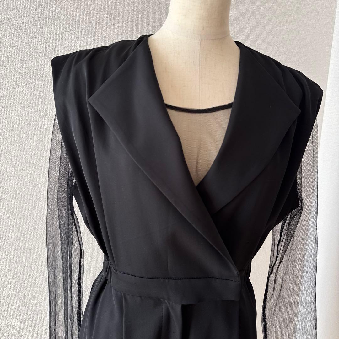 美品 niana ニアナ スタンドアウトカラーオールインパンツ パンツドレス S