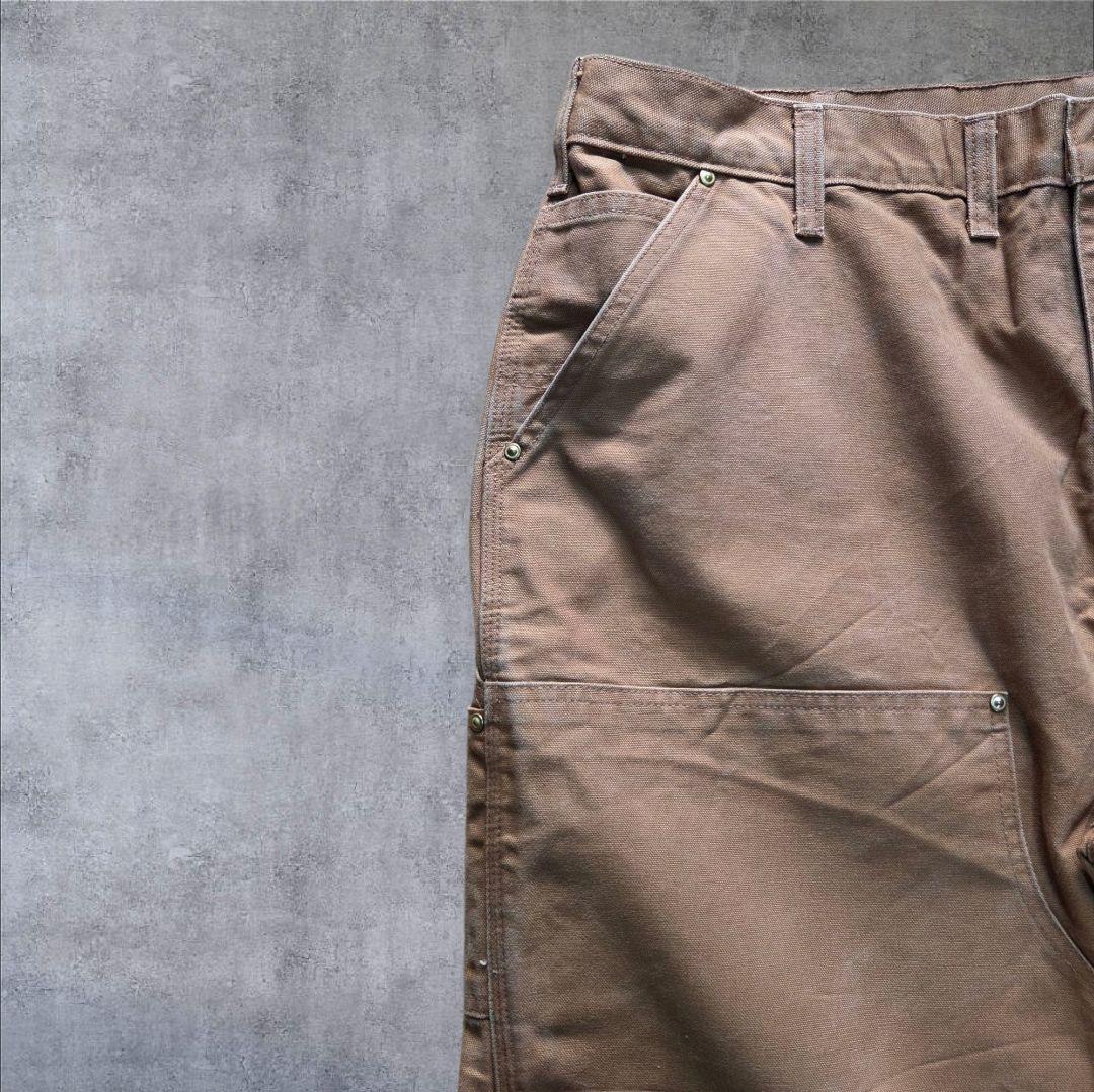 古着vintage Carhartt ダブルニー ダックパンツ ブラウン w44