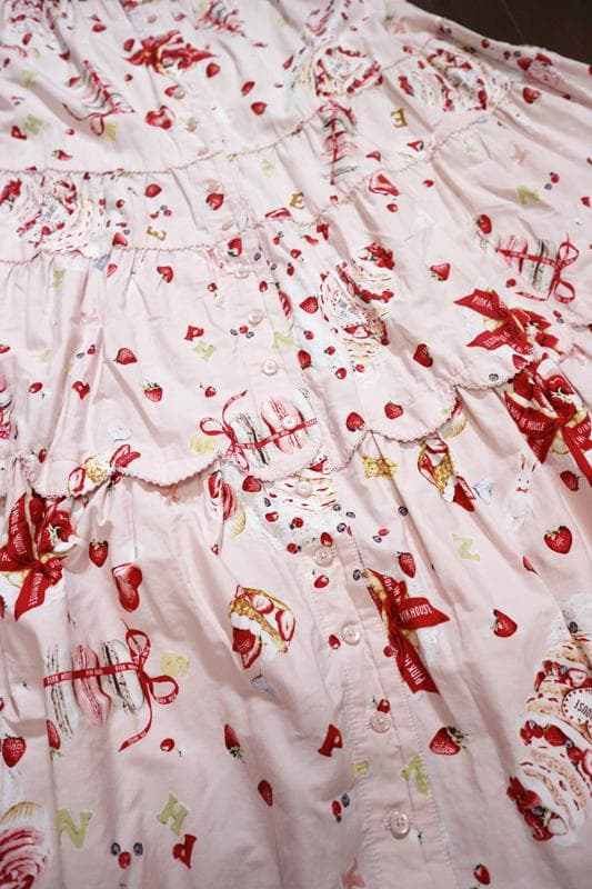 な*お様 ピンクハウス♡アニバーサリーケーキ♡パフスリーブワンピース