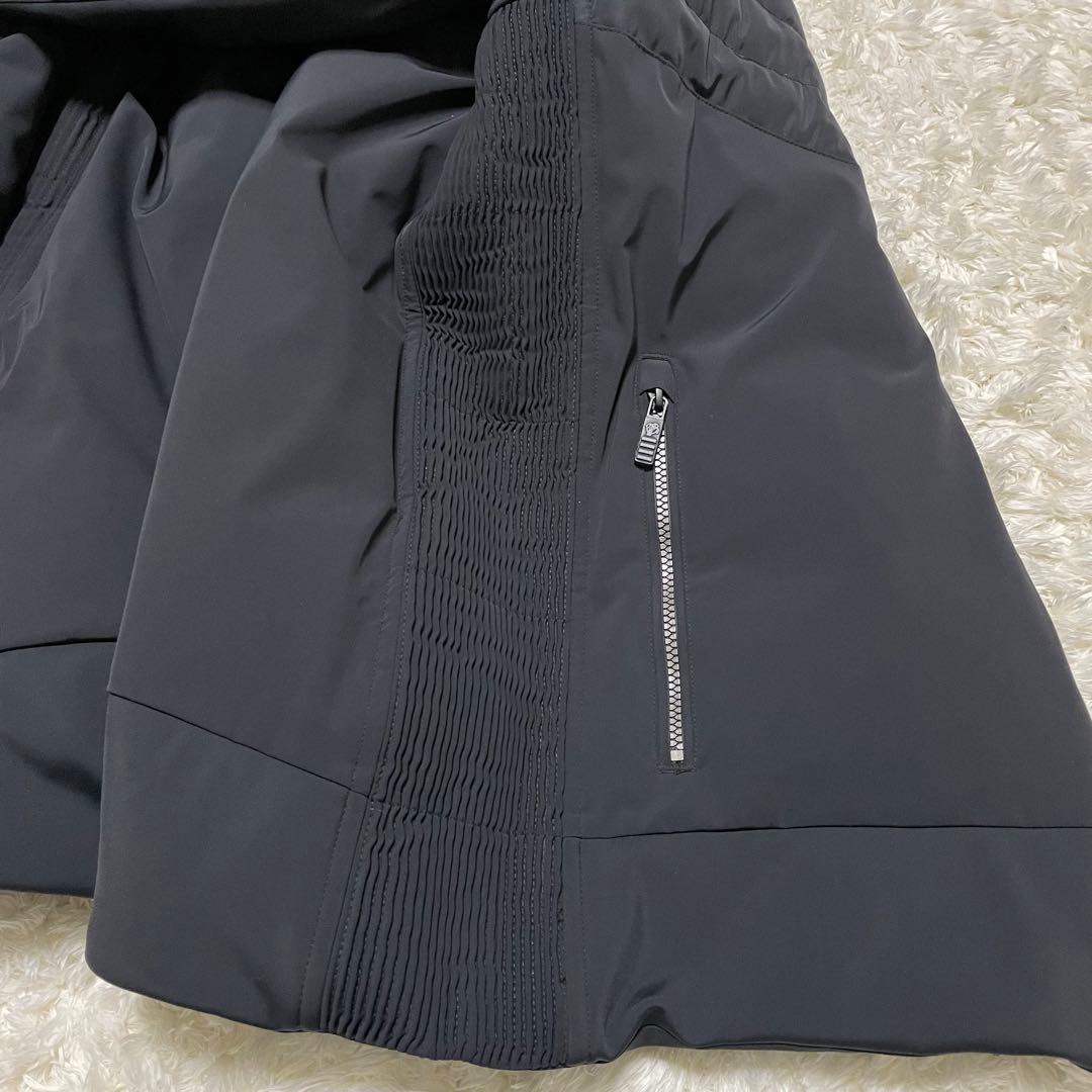 【美品】fusalp フード付き　ダウン　 ブラック　コート　防水コート　極暖