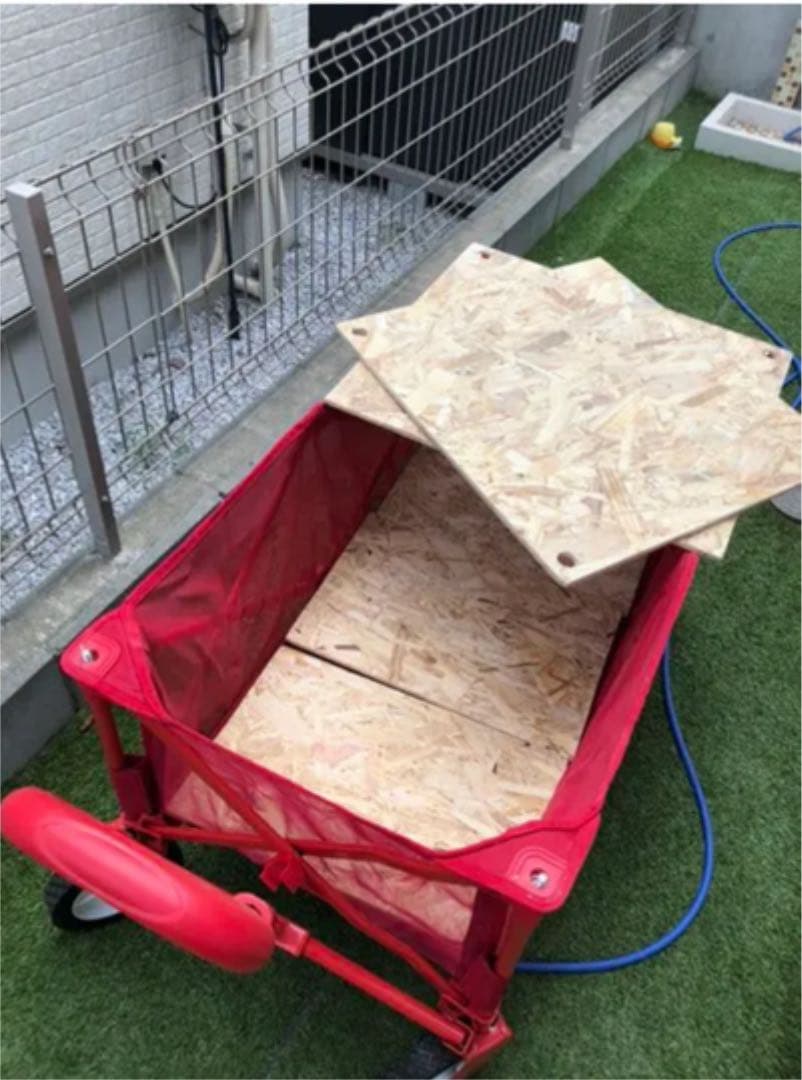 ハンドメイド　コールマン キャンプキャリーワゴンメッシュ用テーブル