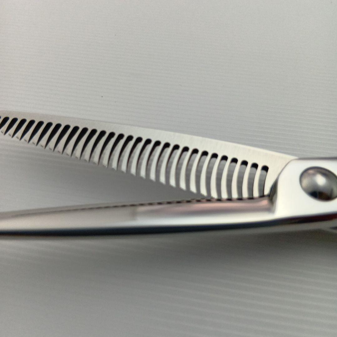 珍品特価！切れ味サクサク!20%セニングシザー 櫛刃２段