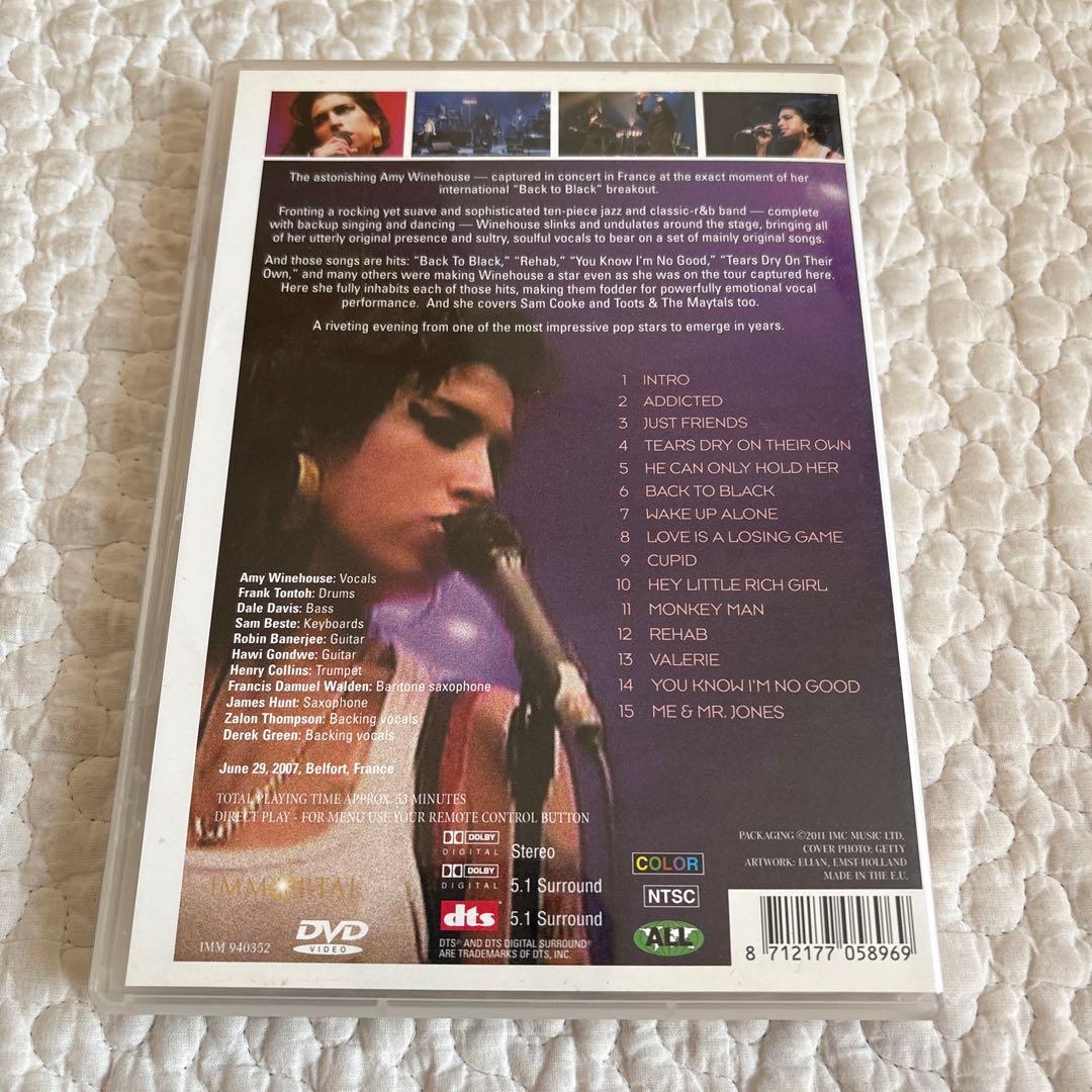 【disc美品】【廃盤】Amy Winehouse 2007 DVD
