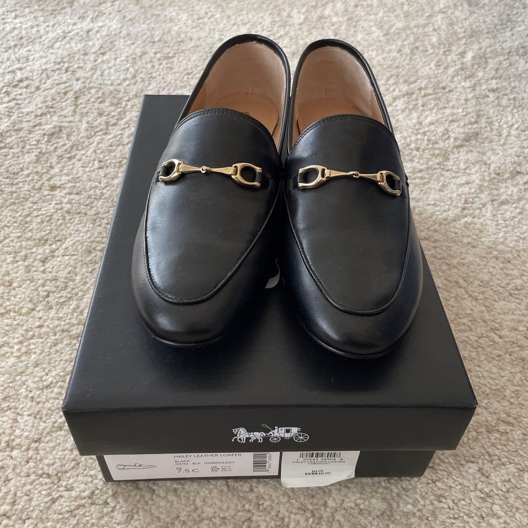 COACH　コーチ ハーレーローファー サイズ：7.5 （約24.5cm)黒