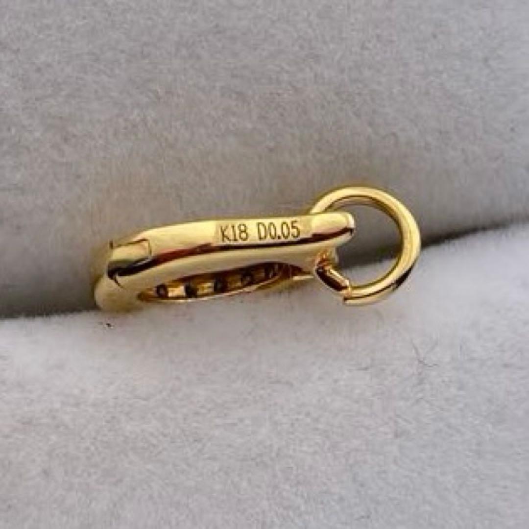 GSTV K18YG ダイヤモンド　0.05ct 開閉式　バチカン