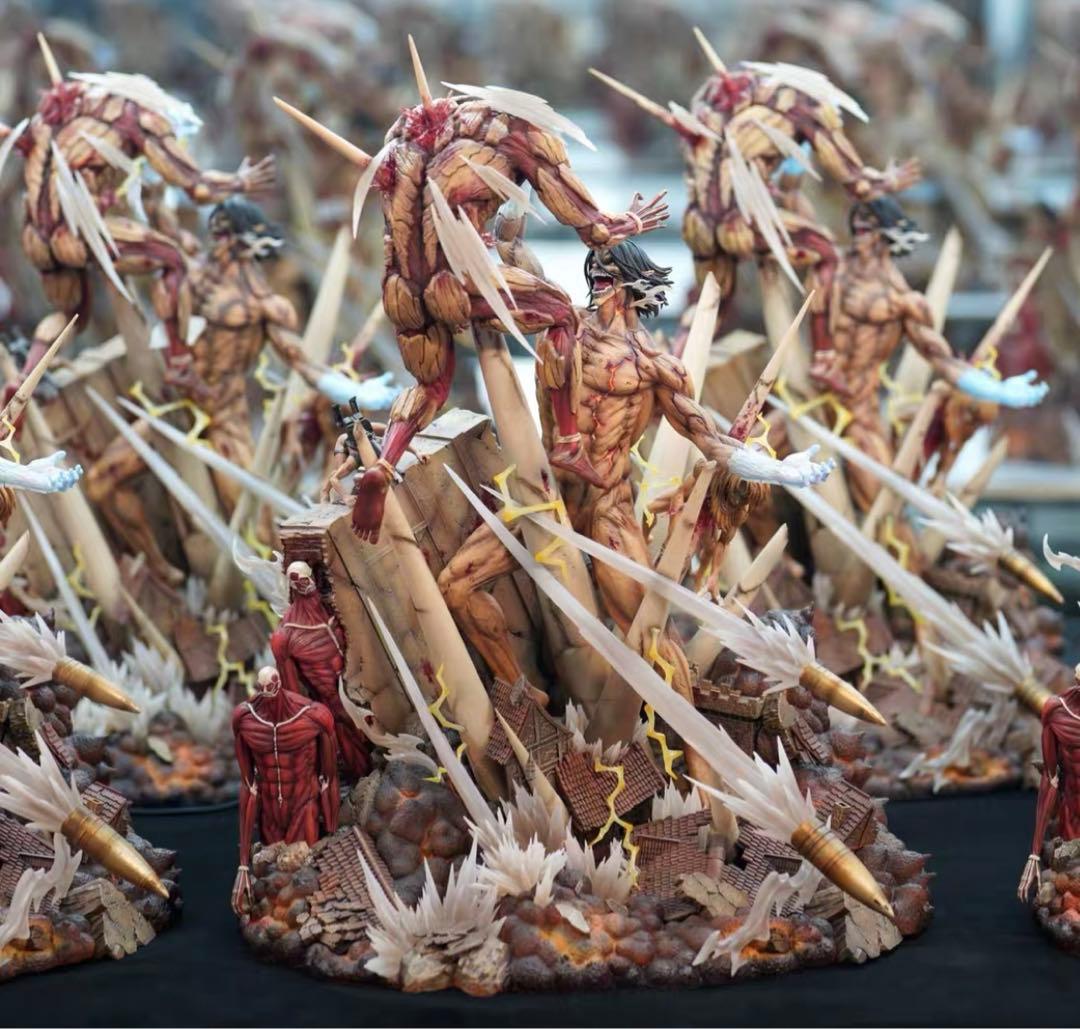 進撃の巨人 巨人対戦 宣戦 フィギュア ガレージキット