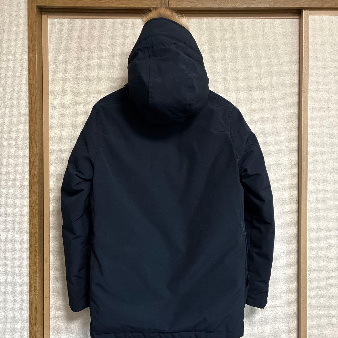 ネイビー フード付き ダウンジャケット #DANTON ダントン