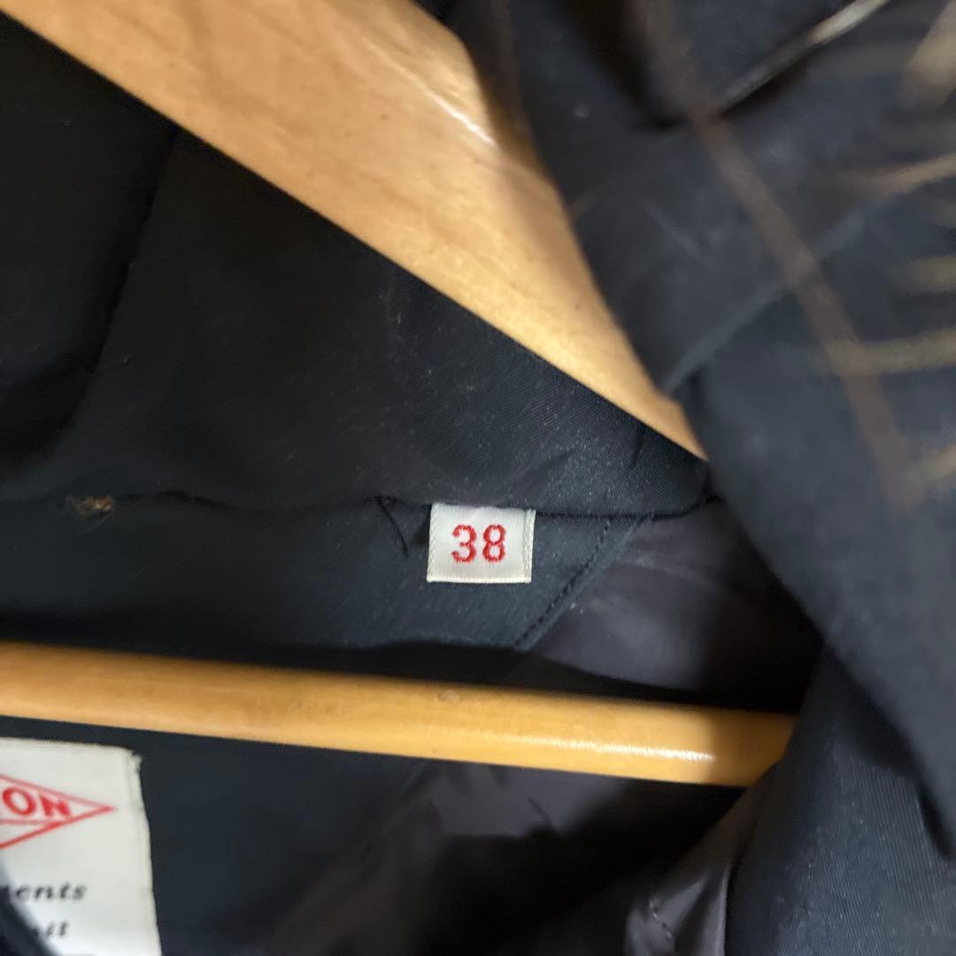 ネイビー フード付き ダウンジャケット #DANTON ダントン