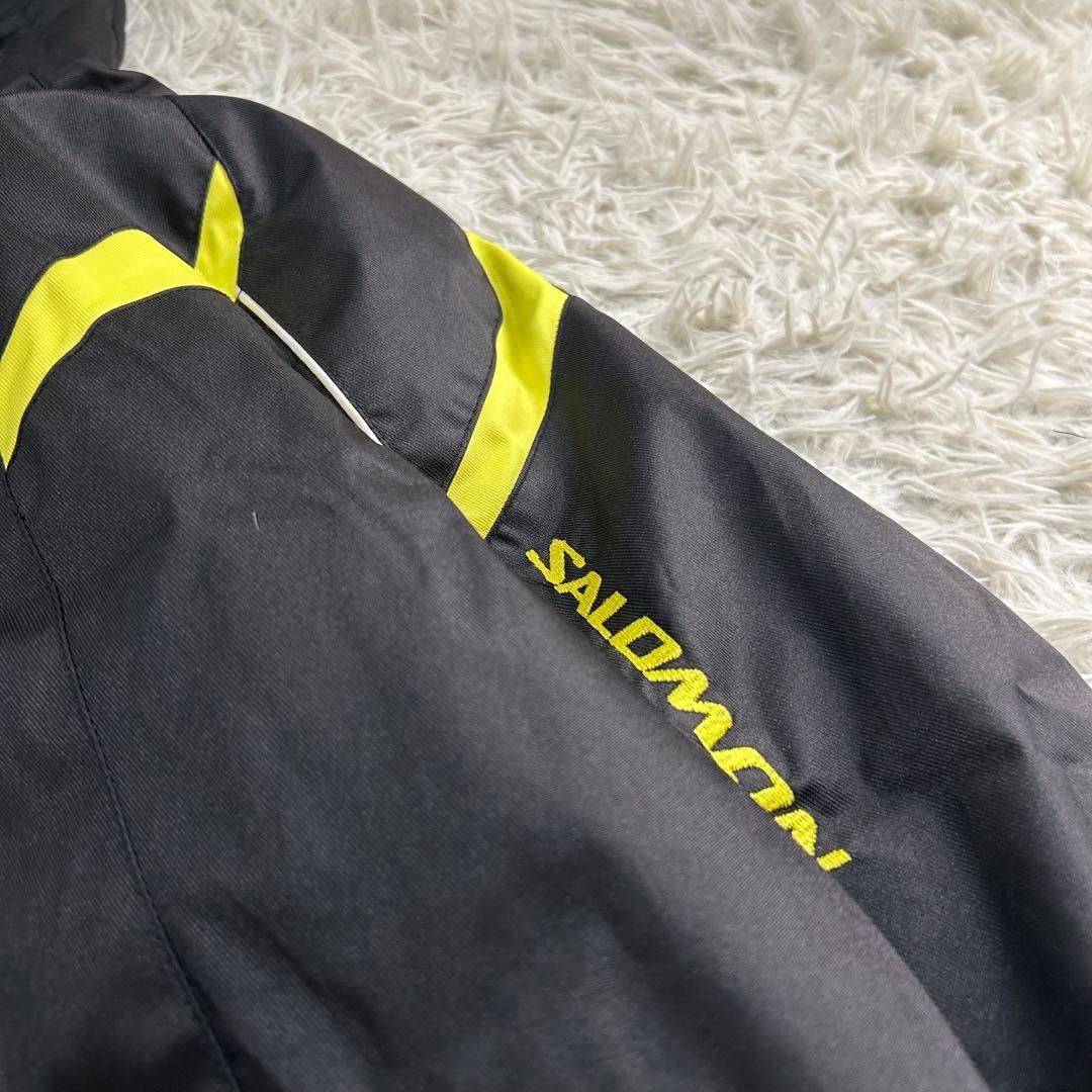良品✨サロモン スキーウェア セットアップ L メンズ ロゴ刺繍 パーカー