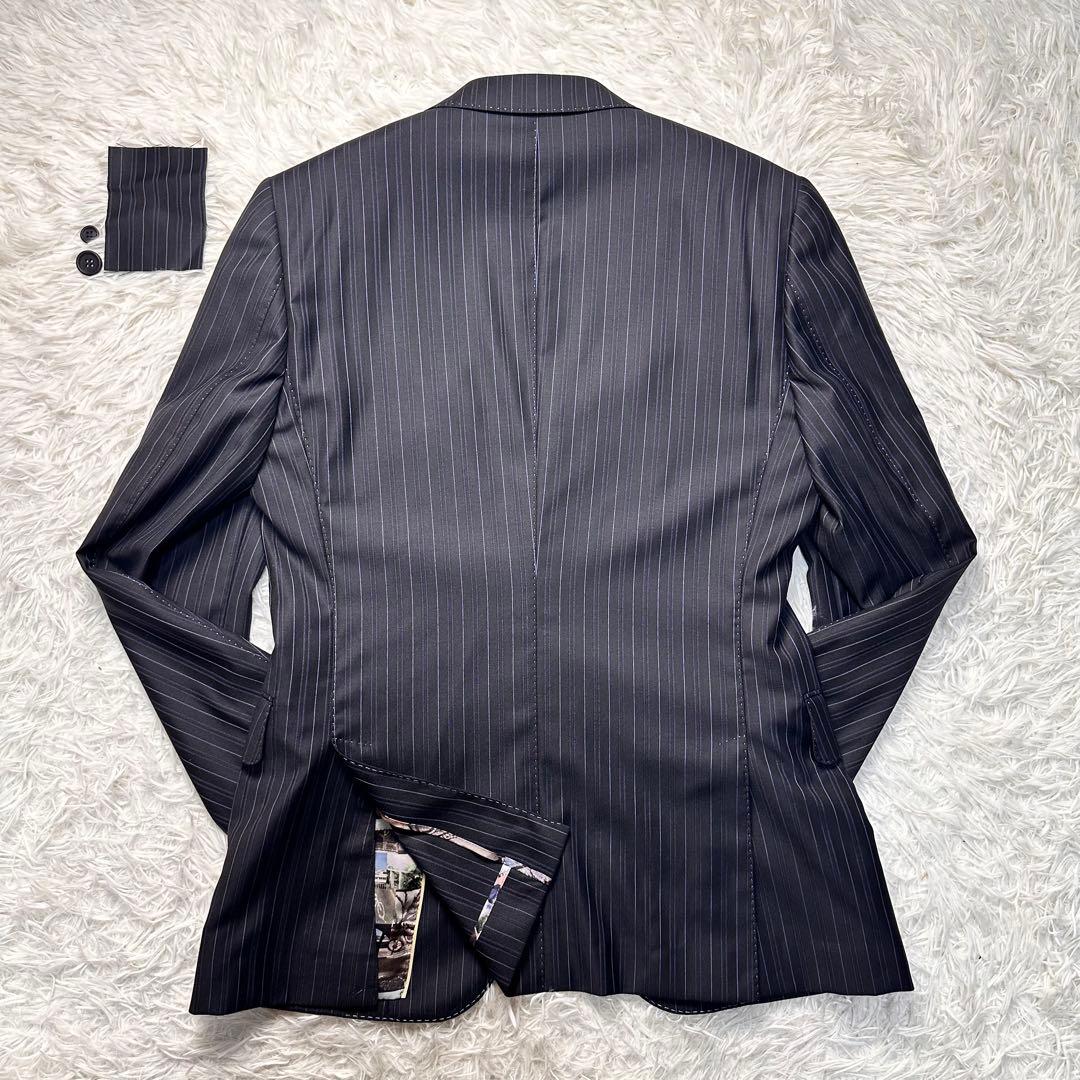 専用 未使用級 ポールスミス 風景柄×ロロピ 青ステッチ セットアップ 光沢 S