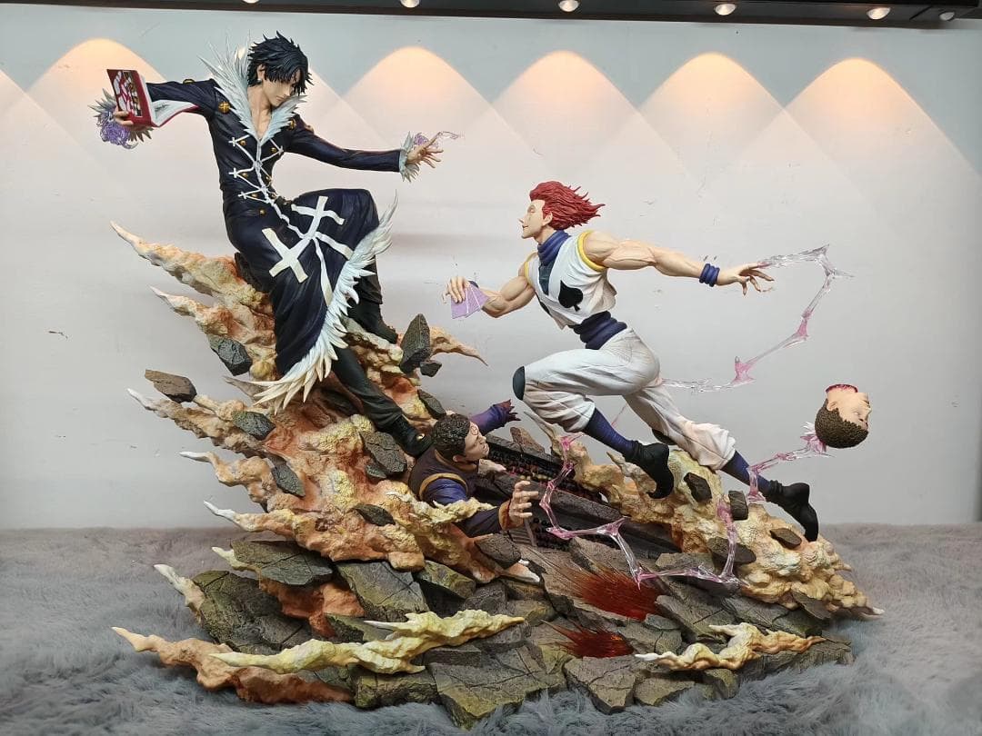 ハンター × ハンター 西索とクロロの対決 樹脂 彫刻 フィギュア