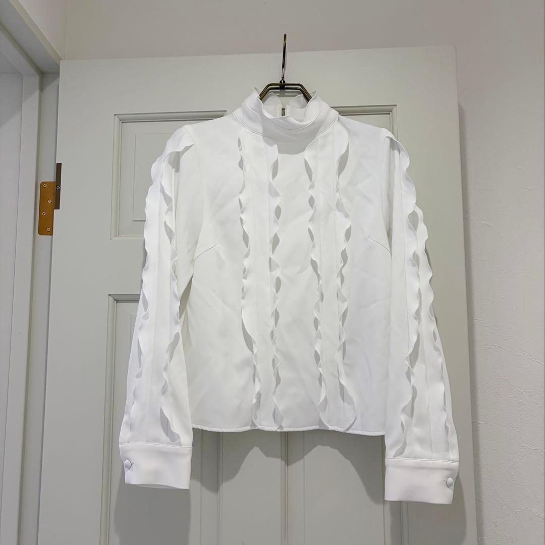 sheller シェリエ eleganceフリルブラウスシャツ