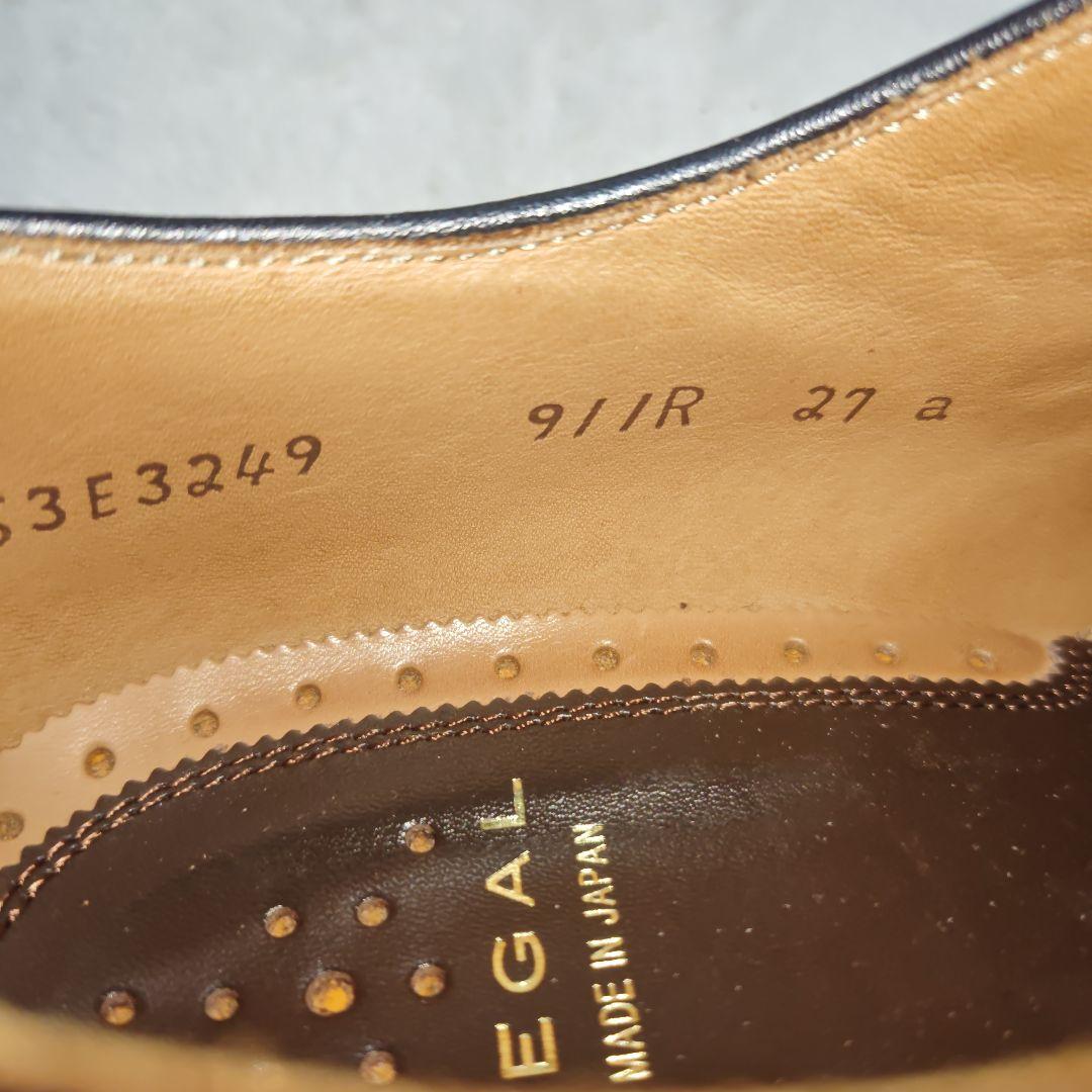 REGAL 911R 27 ダークブラウン ストレートチップ