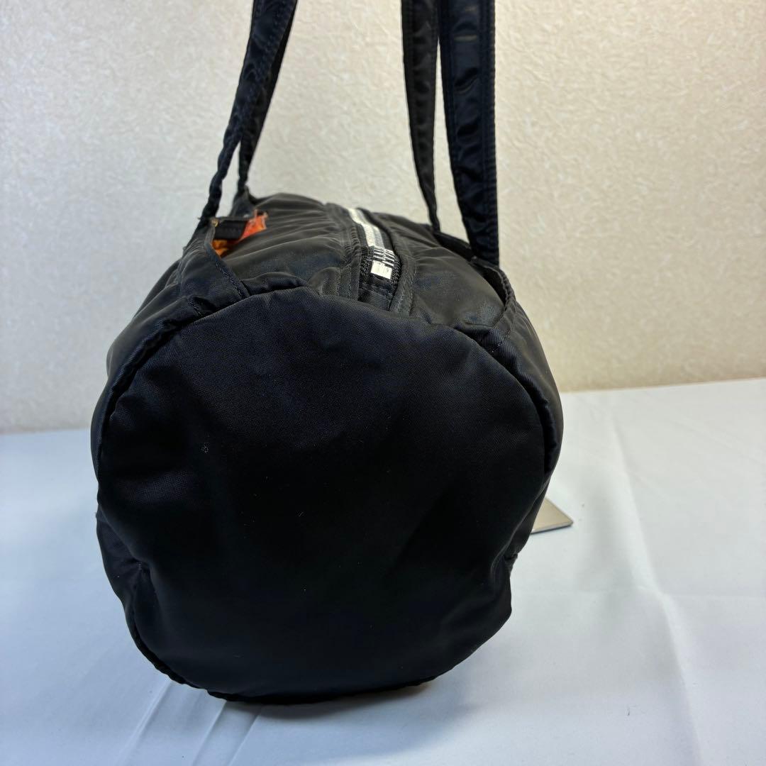 [極美品] PORTER タンカー ドラムバッグ ミニボストン 黒 ナイロン