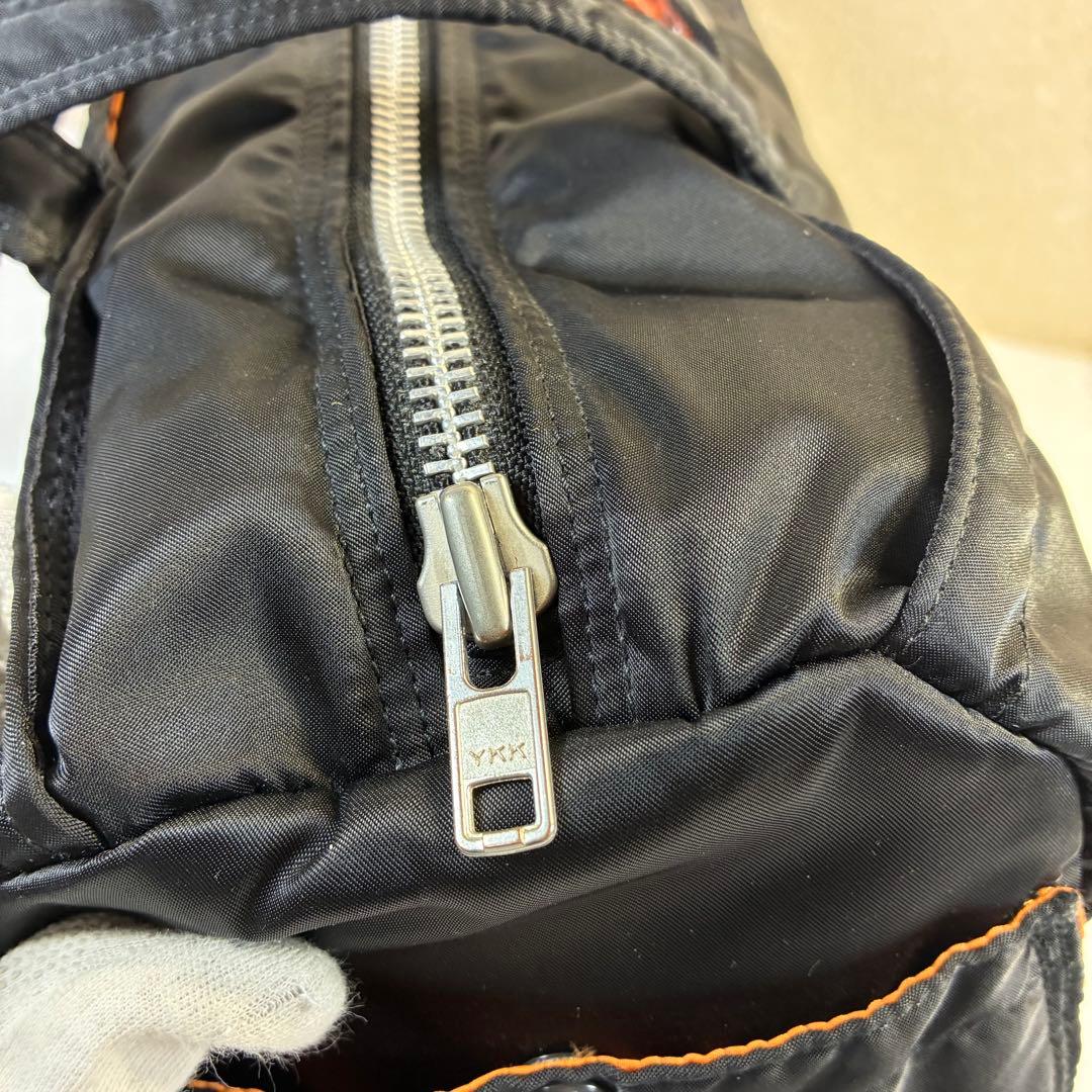 [極美品] PORTER タンカー ドラムバッグ ミニボストン 黒 ナイロン