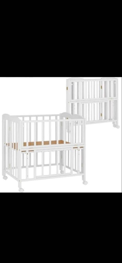 【美品】KATOJI ベビーベッド ミニ ホワイト 品番02006