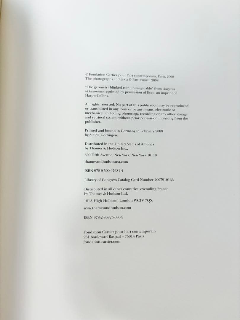 Patti Smith: Land 250 パティ・スミス