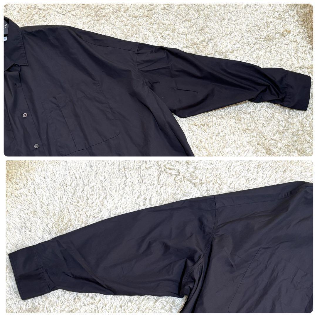 大きいサイズ　近年モデル　ドリスヴァンノッテン　ワイドシャツ　3L～4L　黒