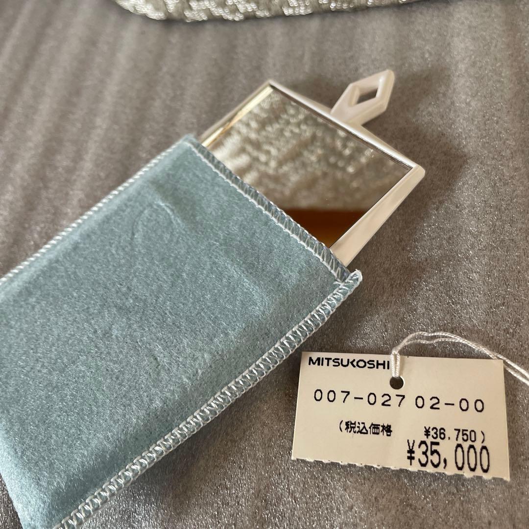 シルバー ジグザグパターン パーティーバッグ