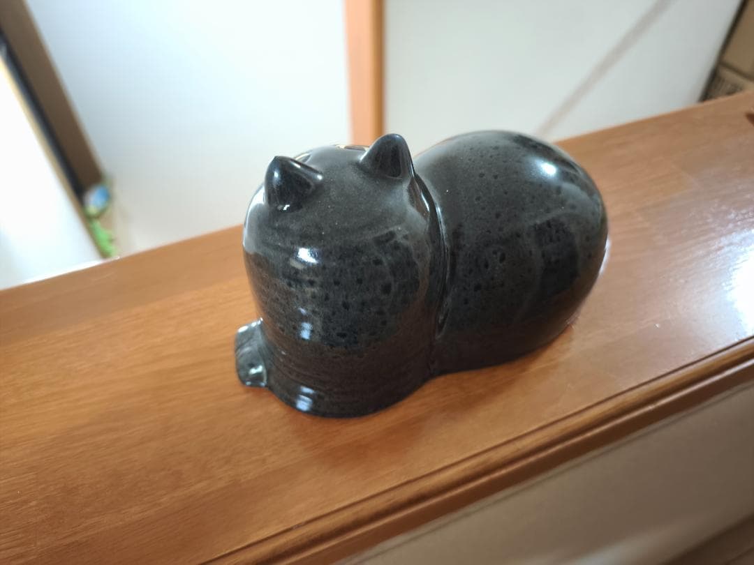 ☆彡リサラーソン　じゃまをする猫　マイ　maj 艶ありブラック