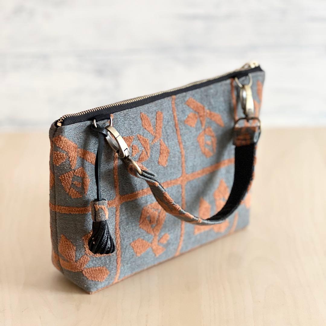 ミナペルホネン Lulu large brownハンドバッグMB601-131