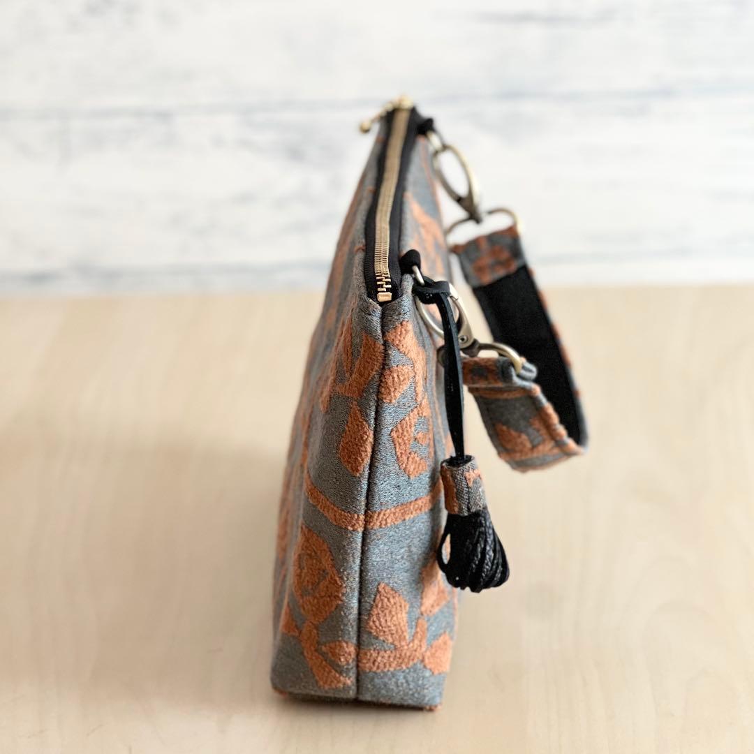 ミナペルホネン Lulu large brownハンドバッグMB601-131