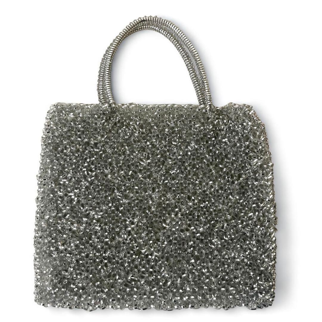 美品 アンテプリマ スタンダード スクエア ミディアム シルバー チェーン付き