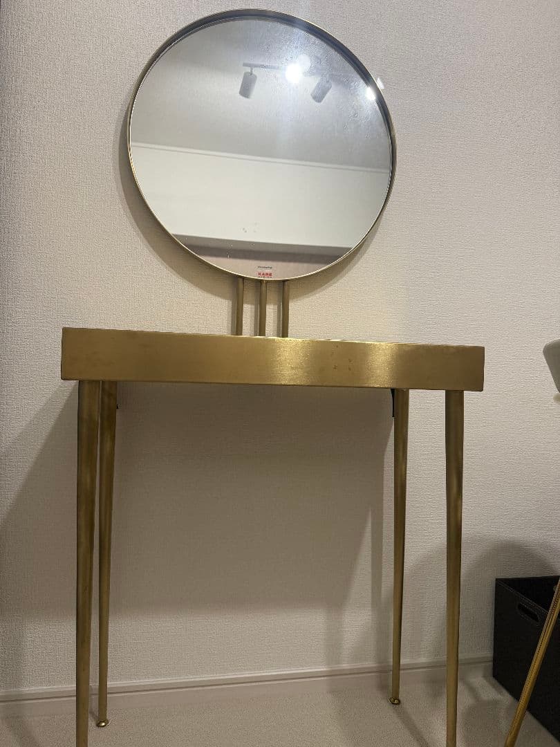 KARE コンソールミラー　ゴールド ドレッサー