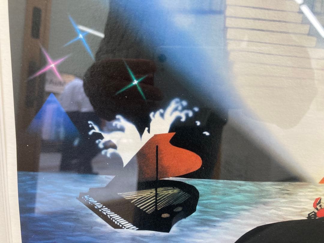 【希少】藤城清治「日の出のプレリュード」限定800部/作品保証書付き/サイン入り