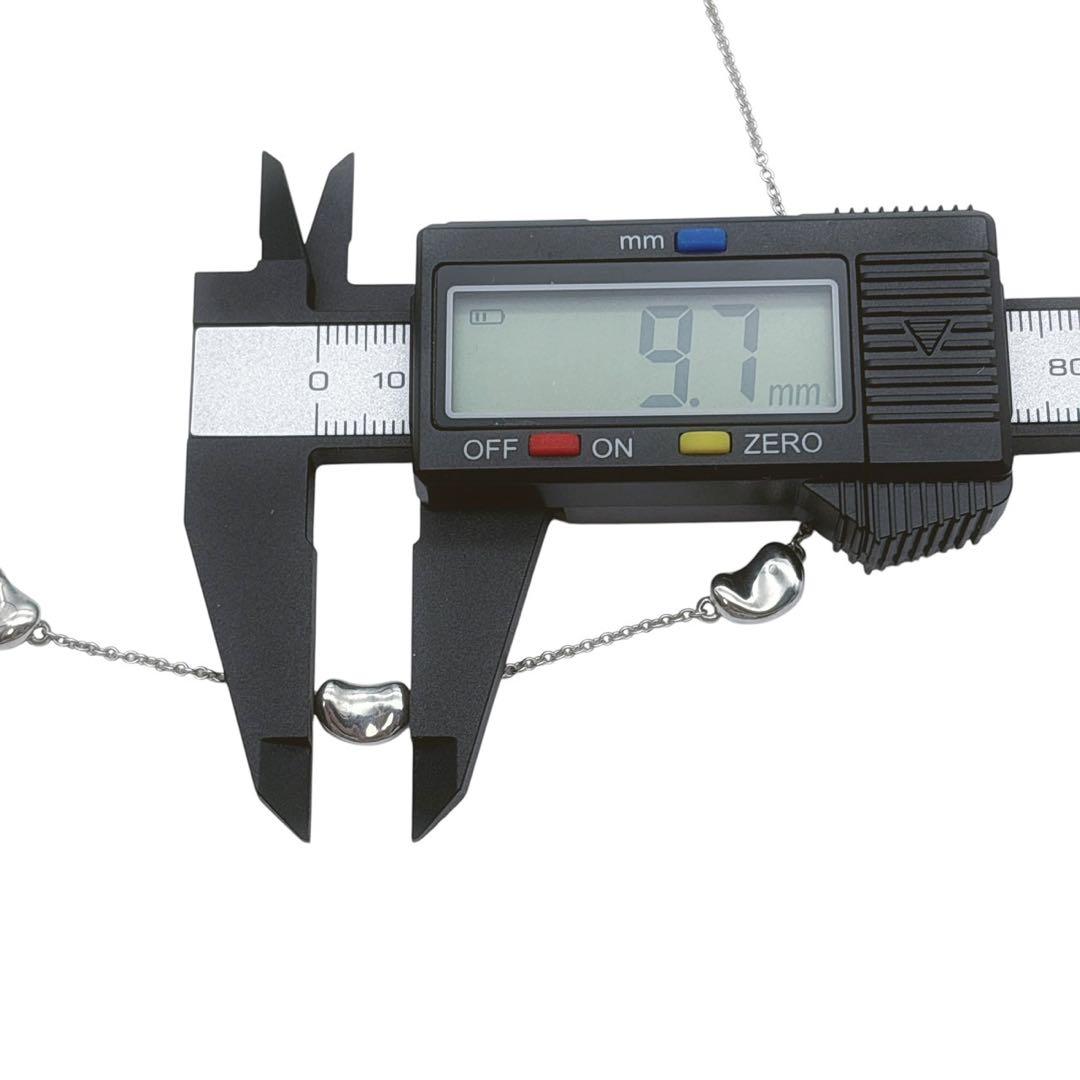 美品◎ ティファニー ビーン 3連 トリプル ネックレス シルバー925