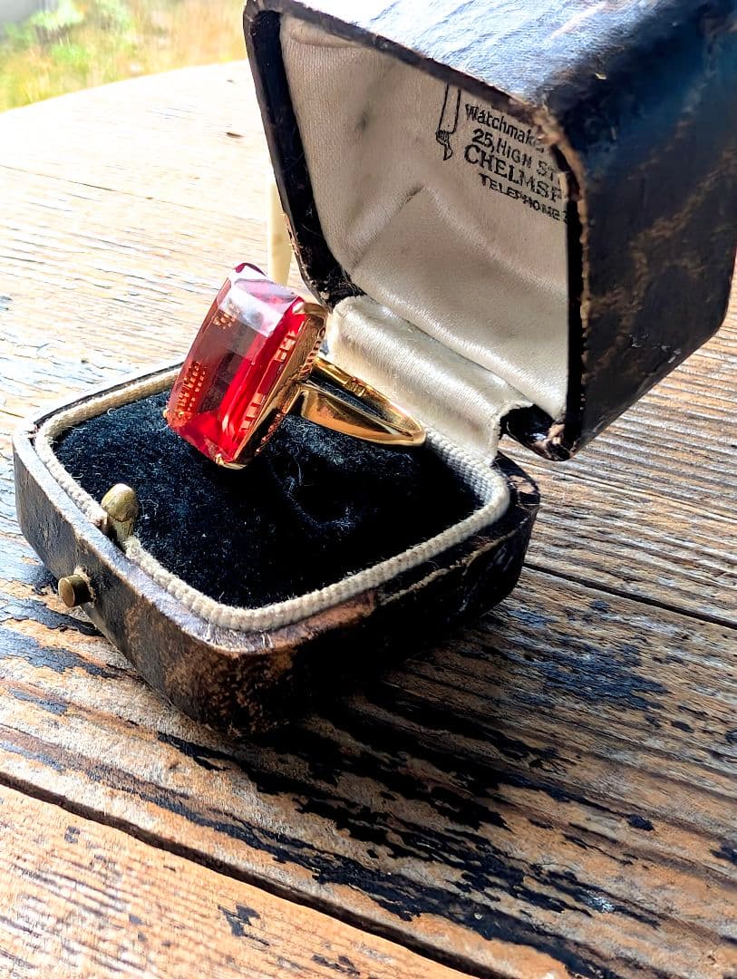 英国アンティーク　リングケース　ヴィクトリアン初期 ✨️ビンテージミニチュア椅子