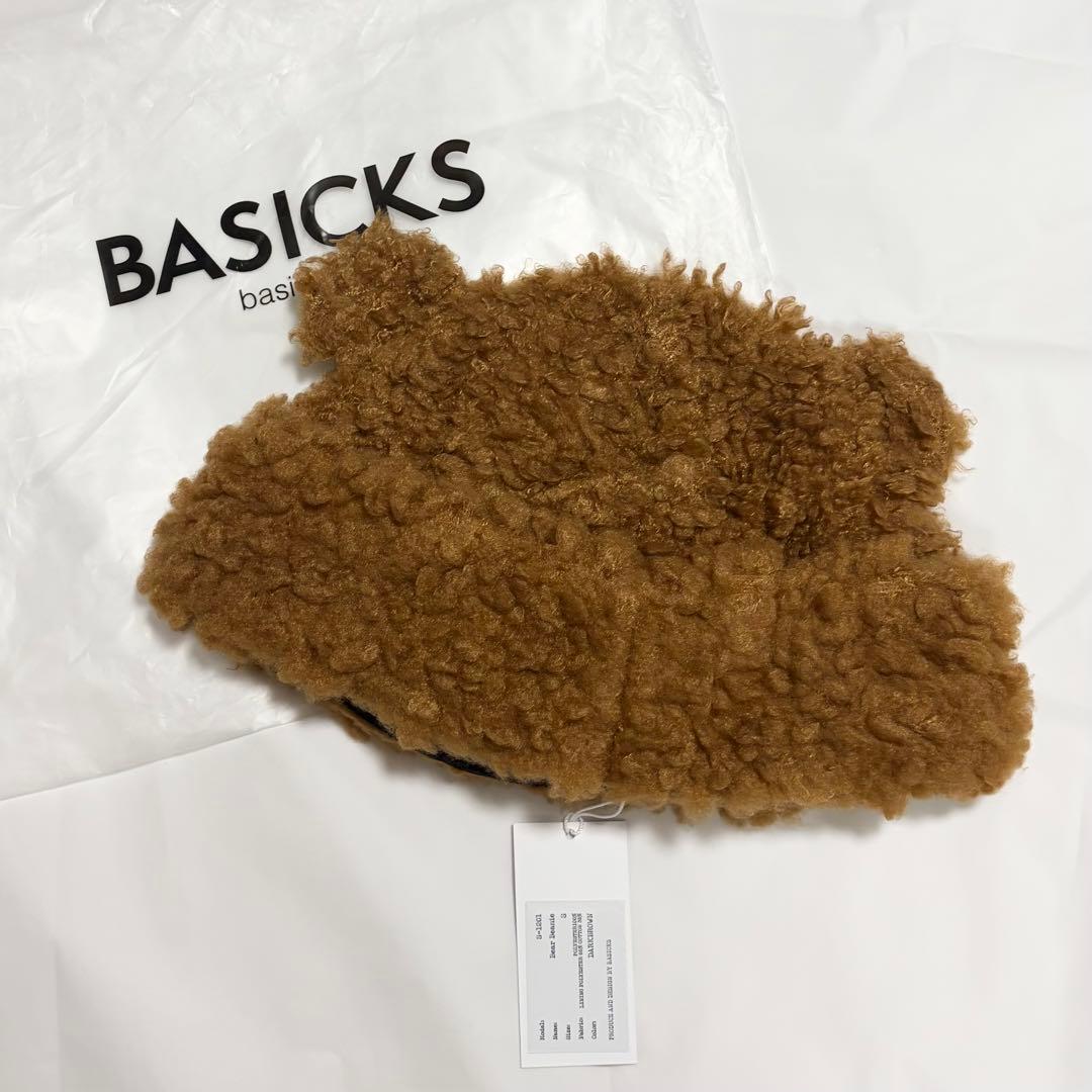 BASICKS Bear Beanie DARK BROWN 1点